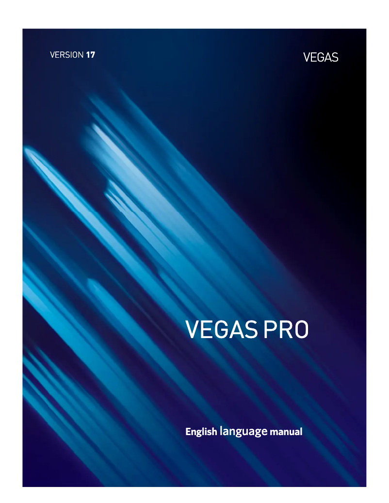 Page 1 de la notice Manuel utilisateur Sony Vegas Pro 17.0