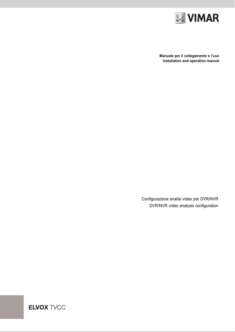 Page n°1 - Manuel utilisateur Vimar ELVOX 46NVR.32