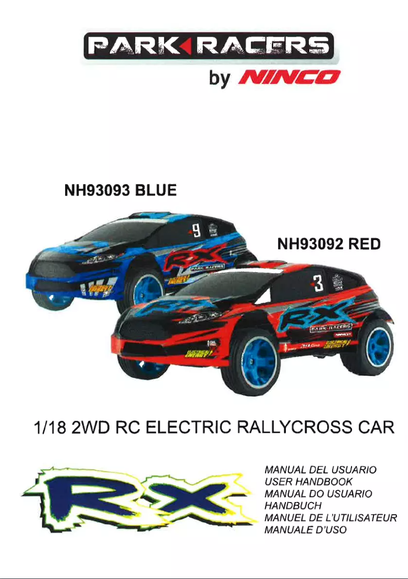 Page 1 de la notice Manuel utilisateur NINCO Parkracers NH93093