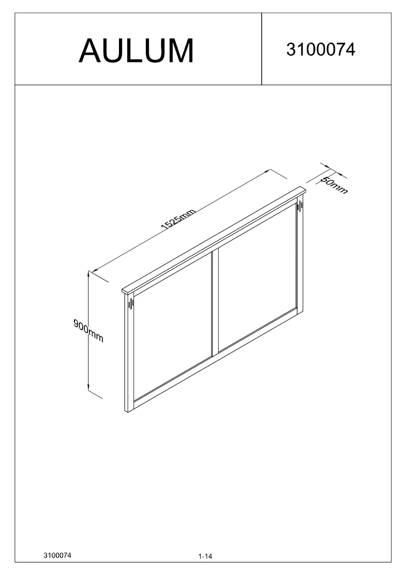 Image de la première page du manuel de l'appareil Aulum (150x90)
