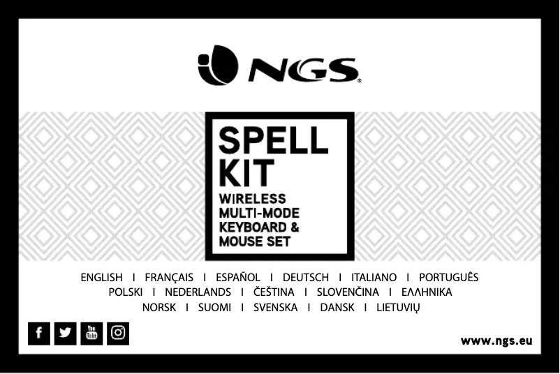 Page n°1 - Manuel utilisateur NGS Spell KIT