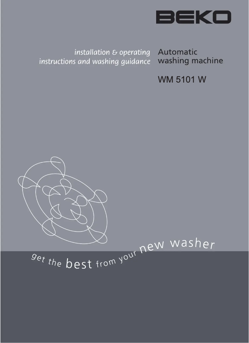 Image de la première page du manuel de l'appareil WM 5101 W