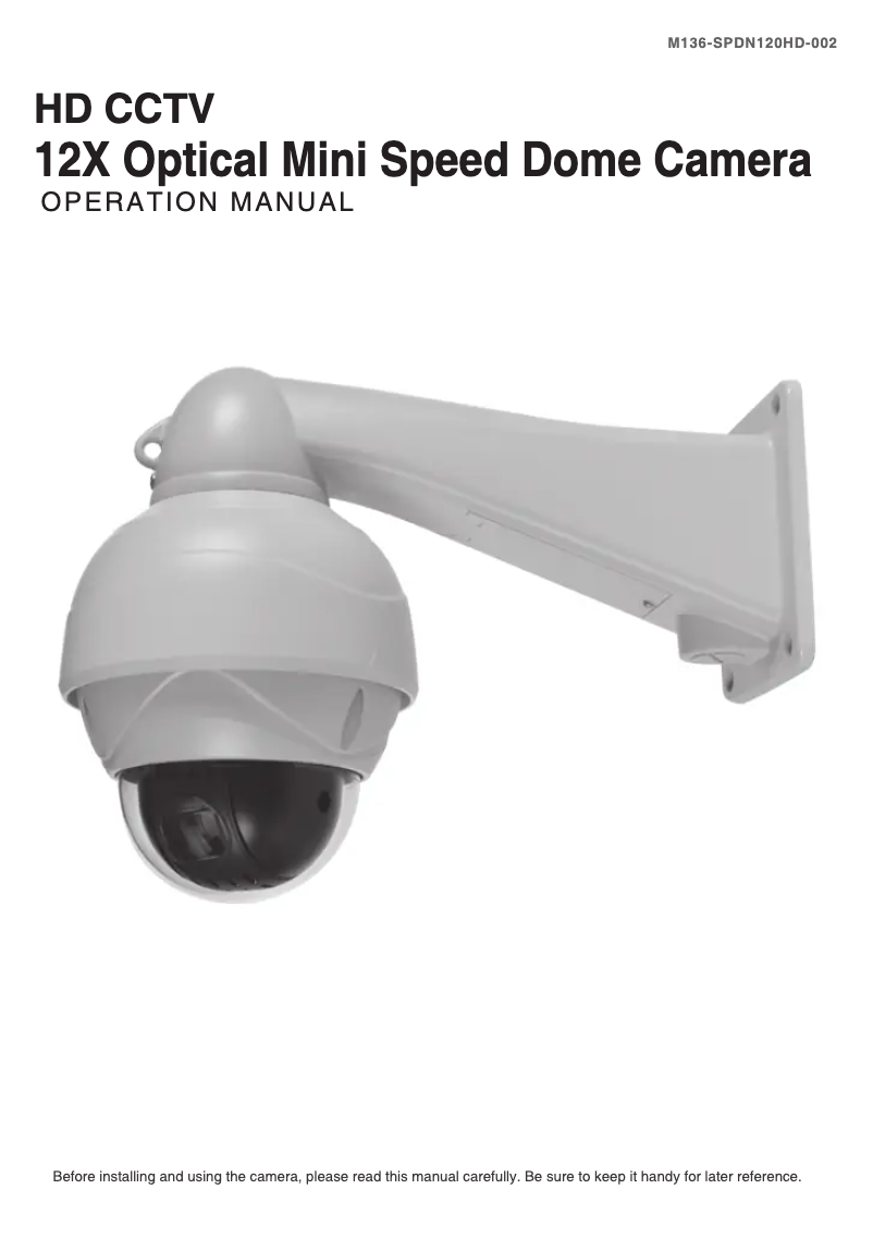 Page 1 de la notice Manuel utilisateur KT&C KPT-SPDN120HD