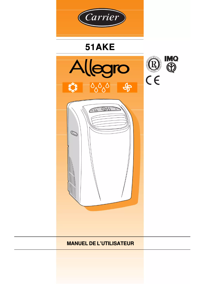 Image de la première page du manuel de l'appareil Allegro 51AKE075