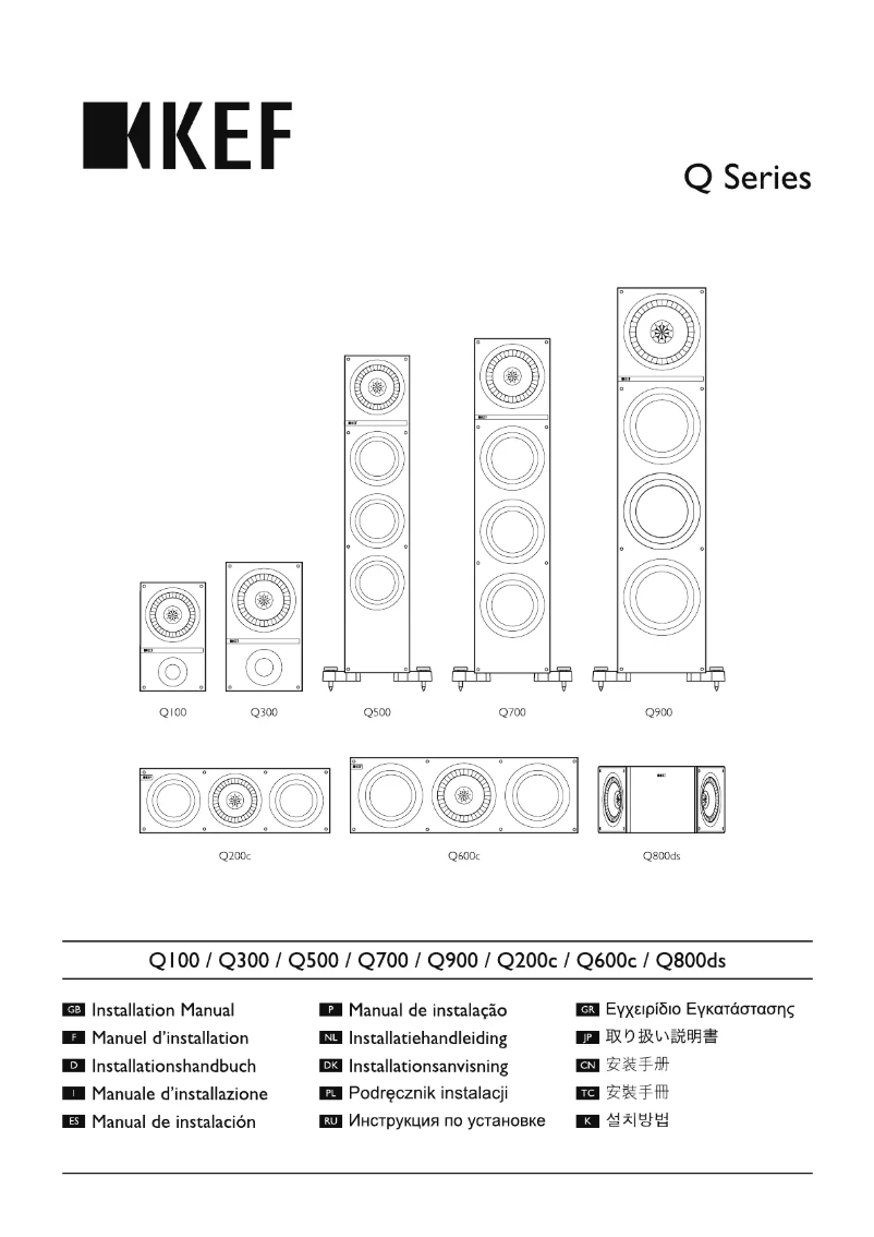 Page n°1 - Manuel utilisateur KEF Q100