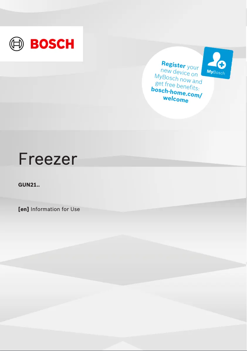 Page 1 de la notice Mode d'emploi Bosch GUN21VFE0G