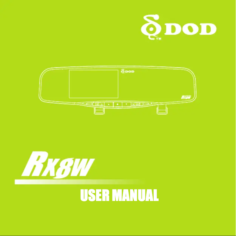 Page 1 de la notice Manuel utilisateur DOD RX8W