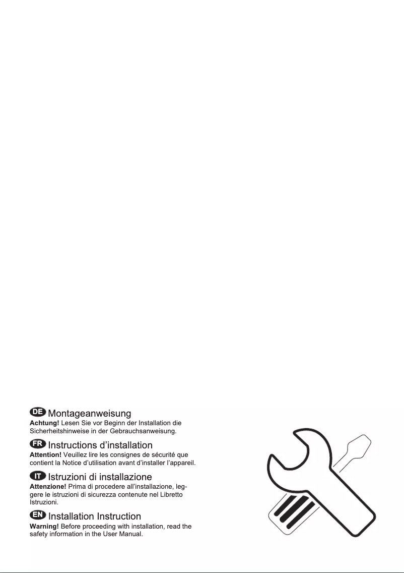 Page 1 de la notice Guide d'installation Electrolux EK274BNLWE