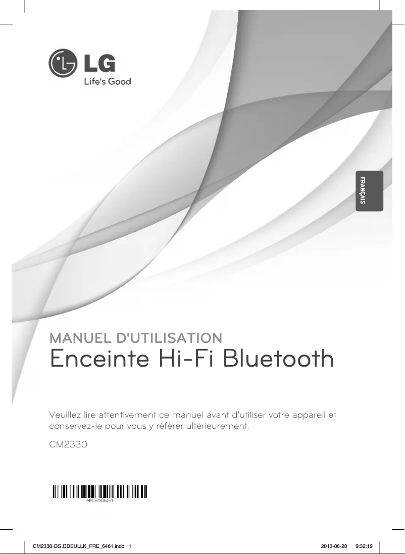Image de la première page du manuel de l'appareil CM2330
