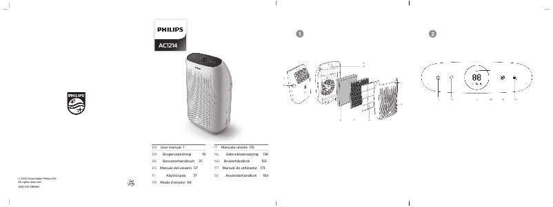 Page 1 de la notice Manuel utilisateur Philips AC1214