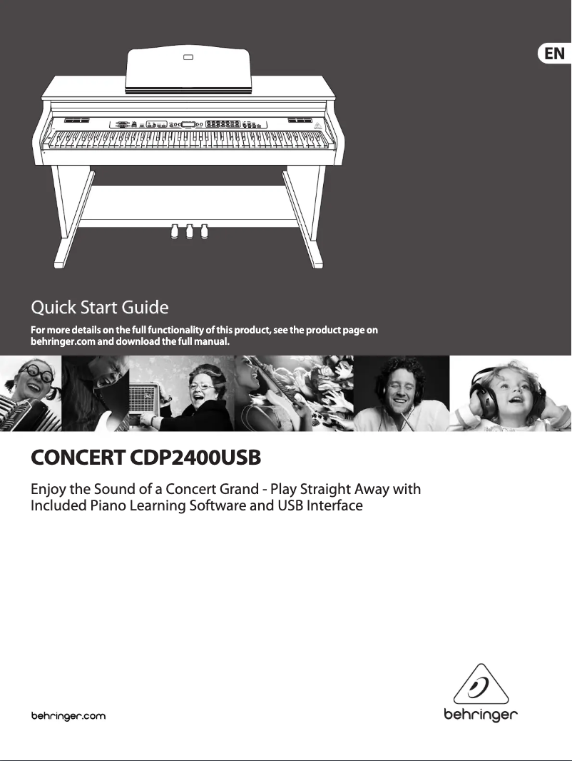 Image de la première page du manuel de l'appareil Concert CDP2400USB