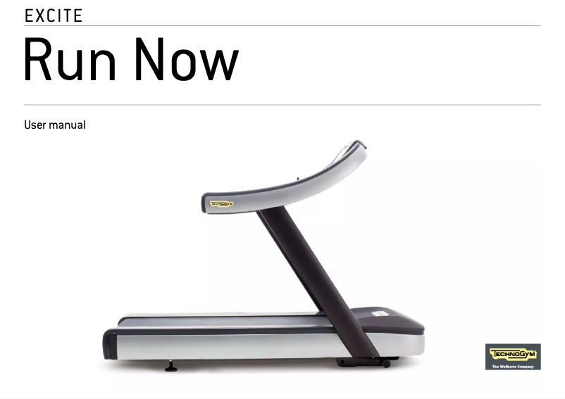 Page n°1 - Manuel utilisateur Technogym Run Now