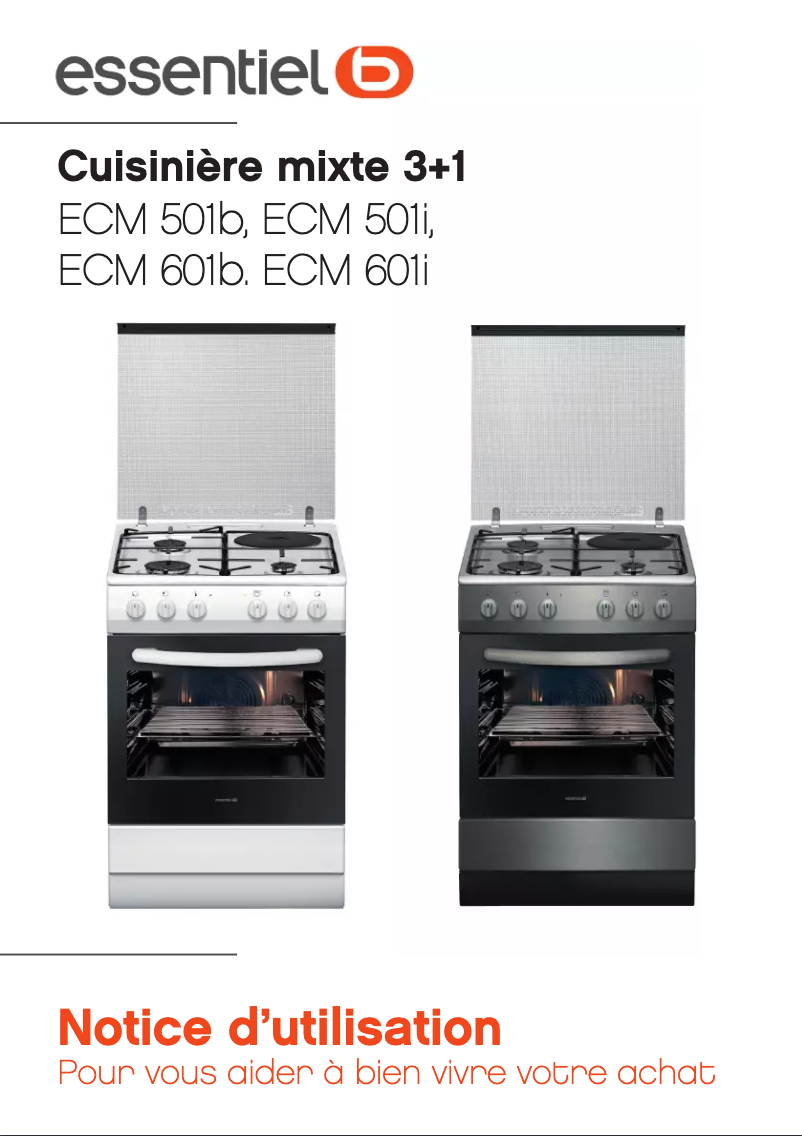 Page 1 de la notice Manuel utilisateur Essentiel B ECM 601b