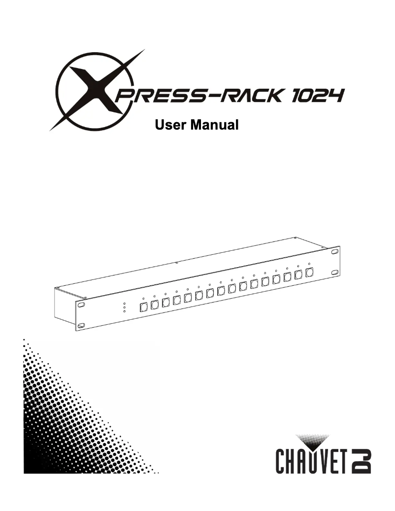 Page 1 de la notice Manuel utilisateur Chauvet Xpress-Rack 1024