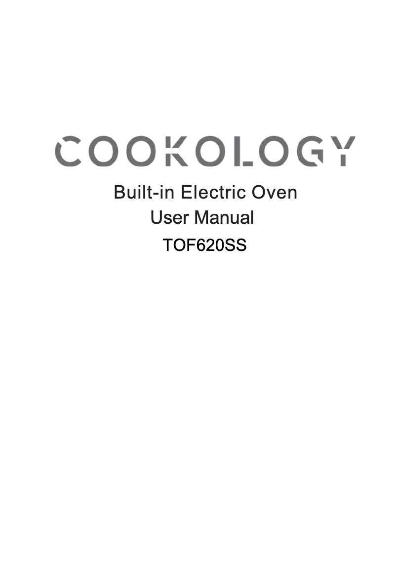 Page 1 de la notice Manuel utilisateur Cookology TOF620SS