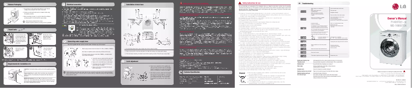 Page n°1 - Manuel utilisateur LG F1403TD