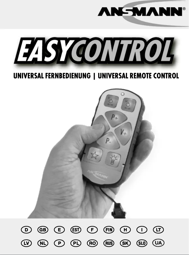 Page 1 de la notice Manuel utilisateur Ansmann 5870062