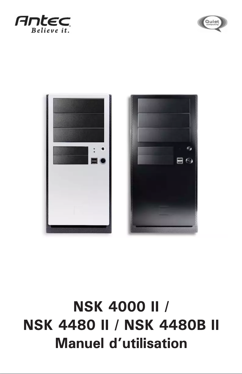 Page 1 de la notice Manuel utilisateur Antec NSK-4000B II