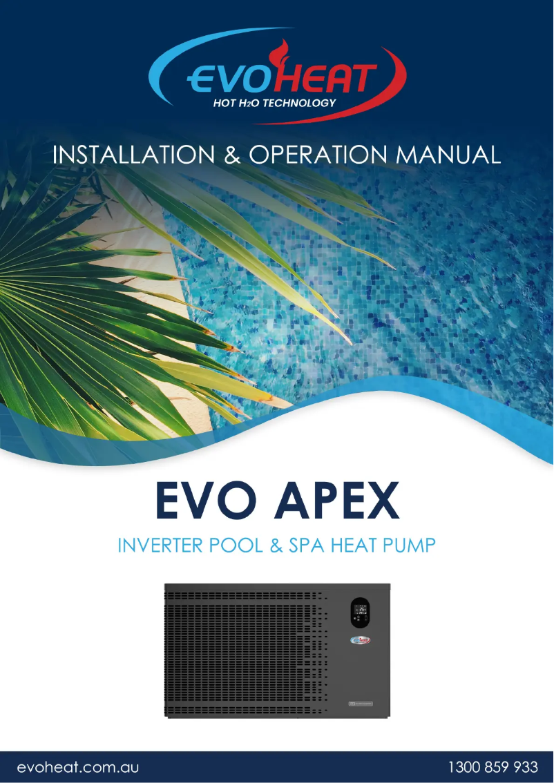 Page n°1 - Manuel utilisateur EvoHeat Apex 26