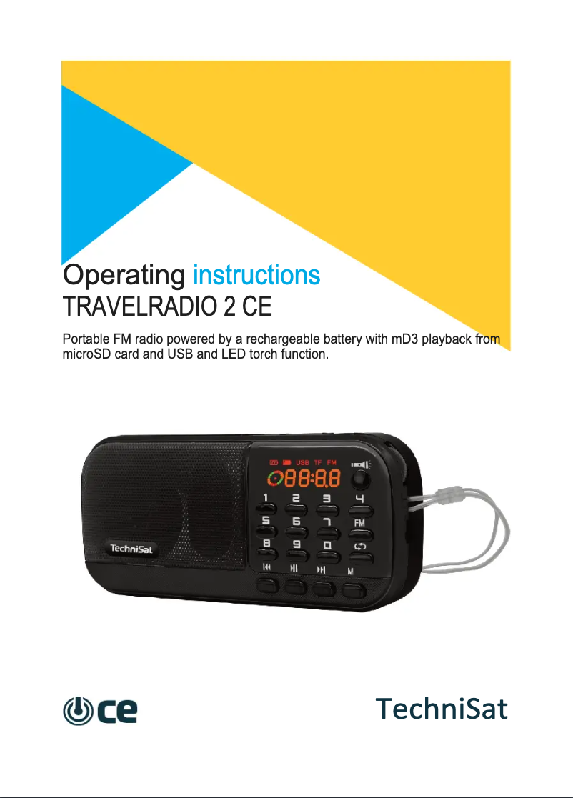 Image de la première page du manuel de l'appareil TravelRadio 2