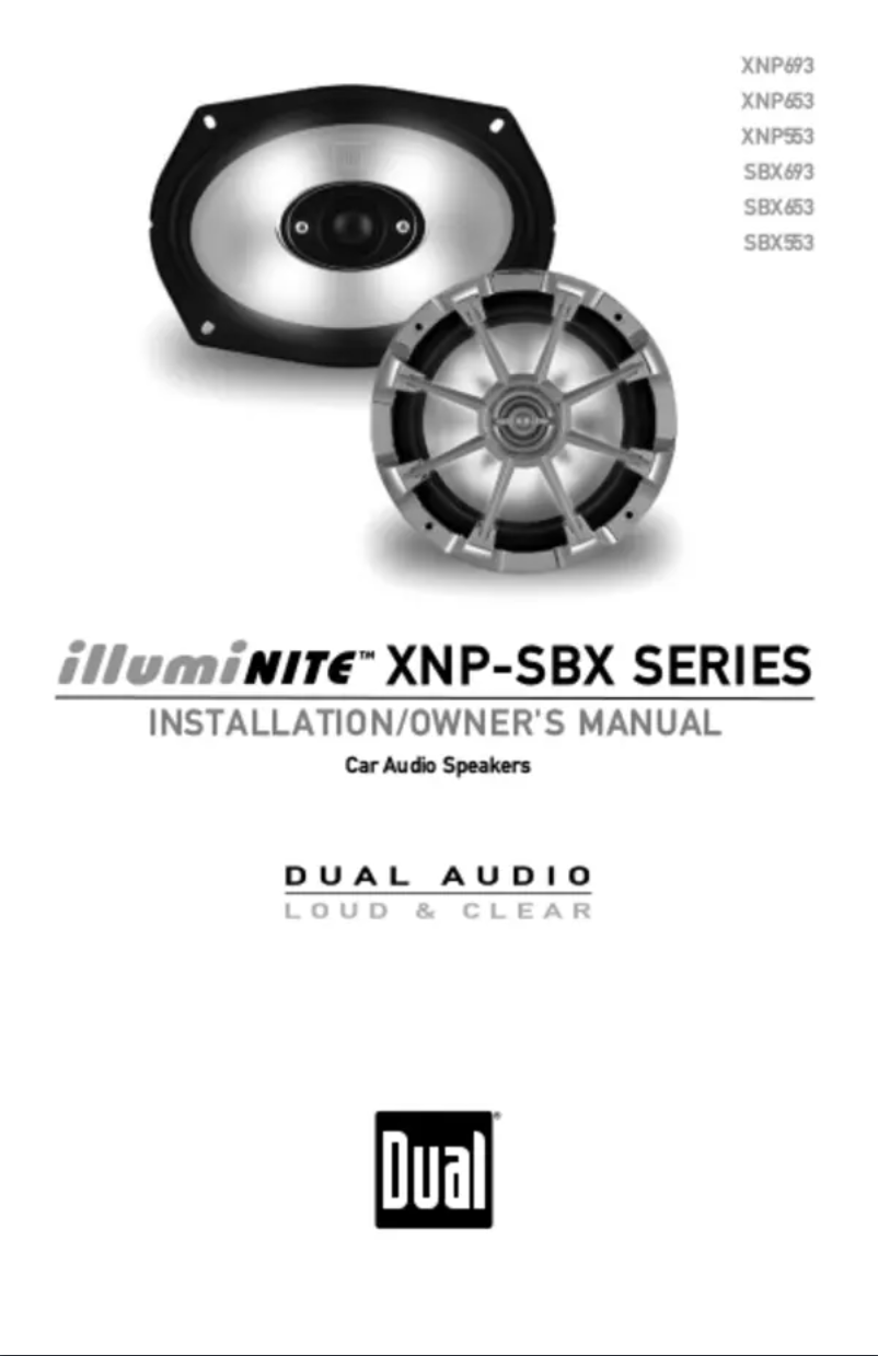 Page 1 de la notice Manuel utilisateur Dual XNP553