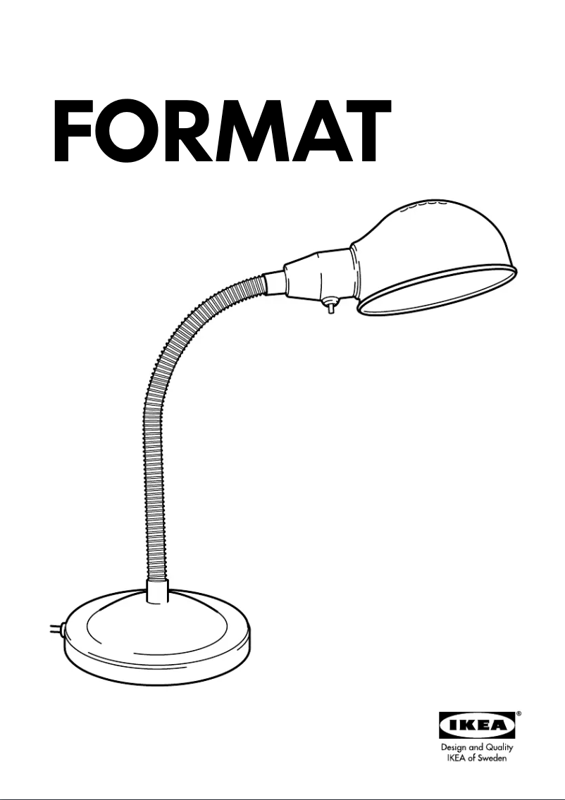 Page 1 de la notice Manuel utilisateur Ikea FORMAT (Desk)