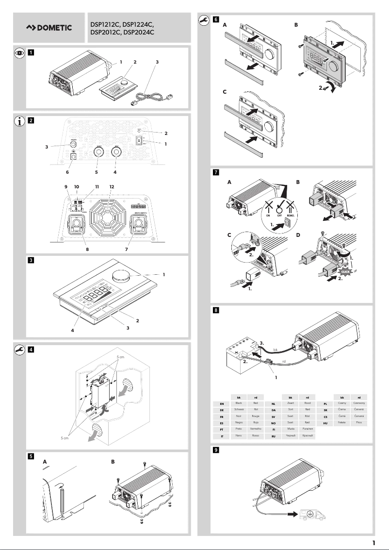 Página 1 del manual Manual de usuario Dometic SinePower DSP 1212C