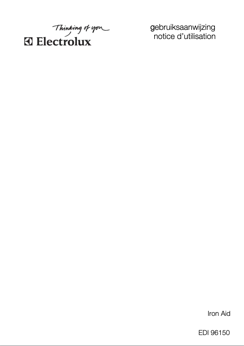 Page 1 de la notice Manuel utilisateur Electrolux EDI96150