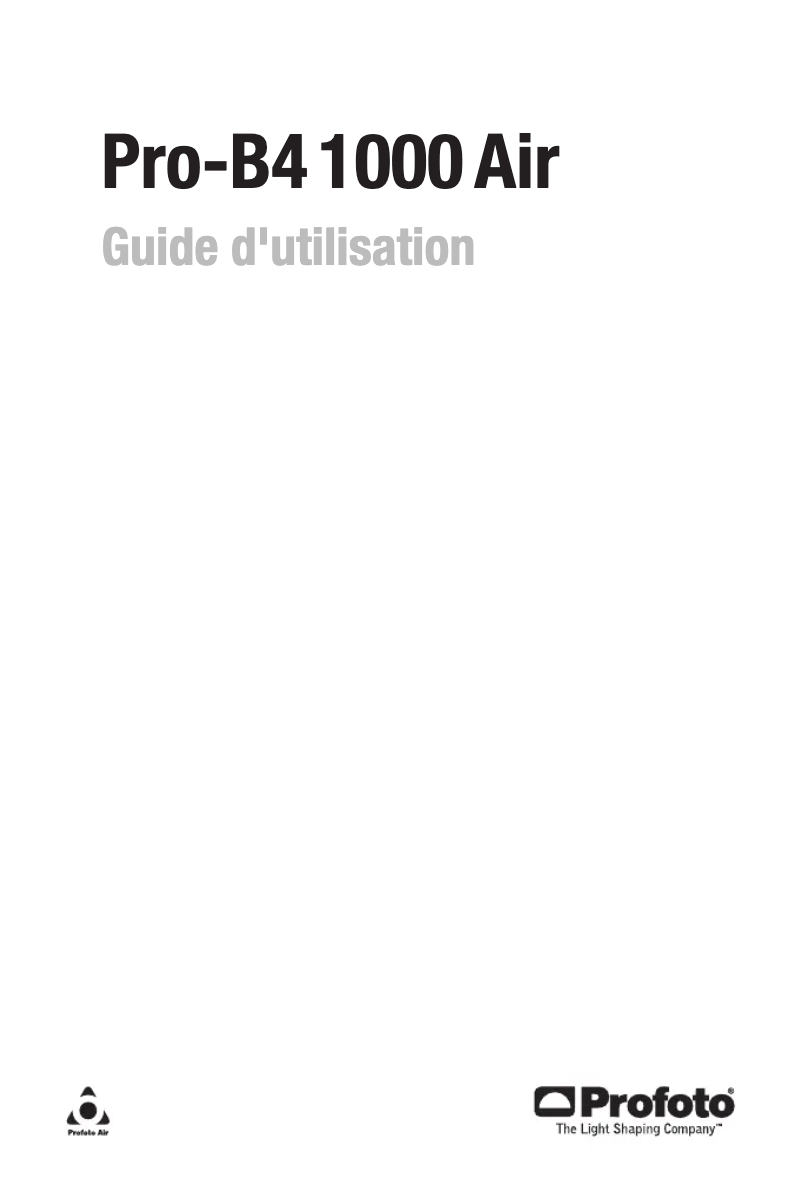 Imagen de la primera página del manual del dispositivo Pro-B4