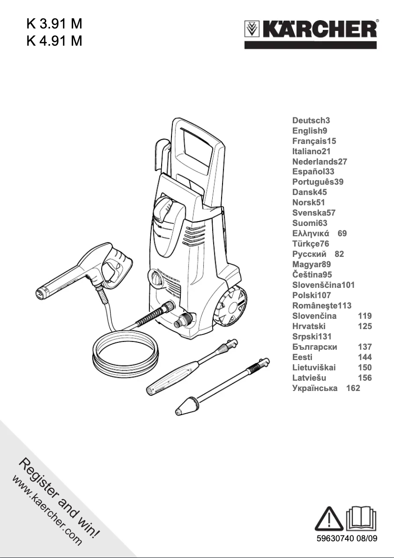 Page n°1 - Manuel utilisateur Kärcher K 3.91 M