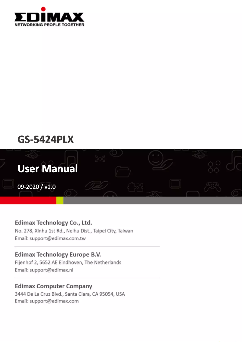 Página 1 del manual Manual de usuario Edimax GS-5424PLX