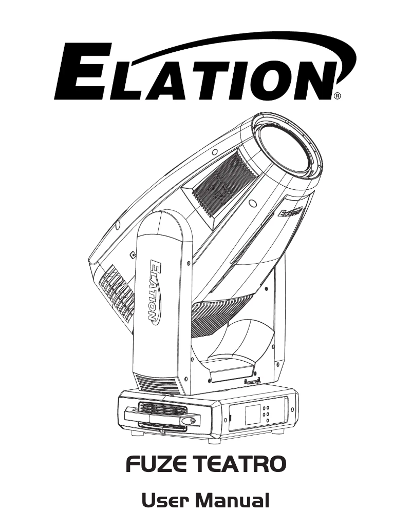 Page 1 de la notice Manuel utilisateur Elation Fuze Teatro