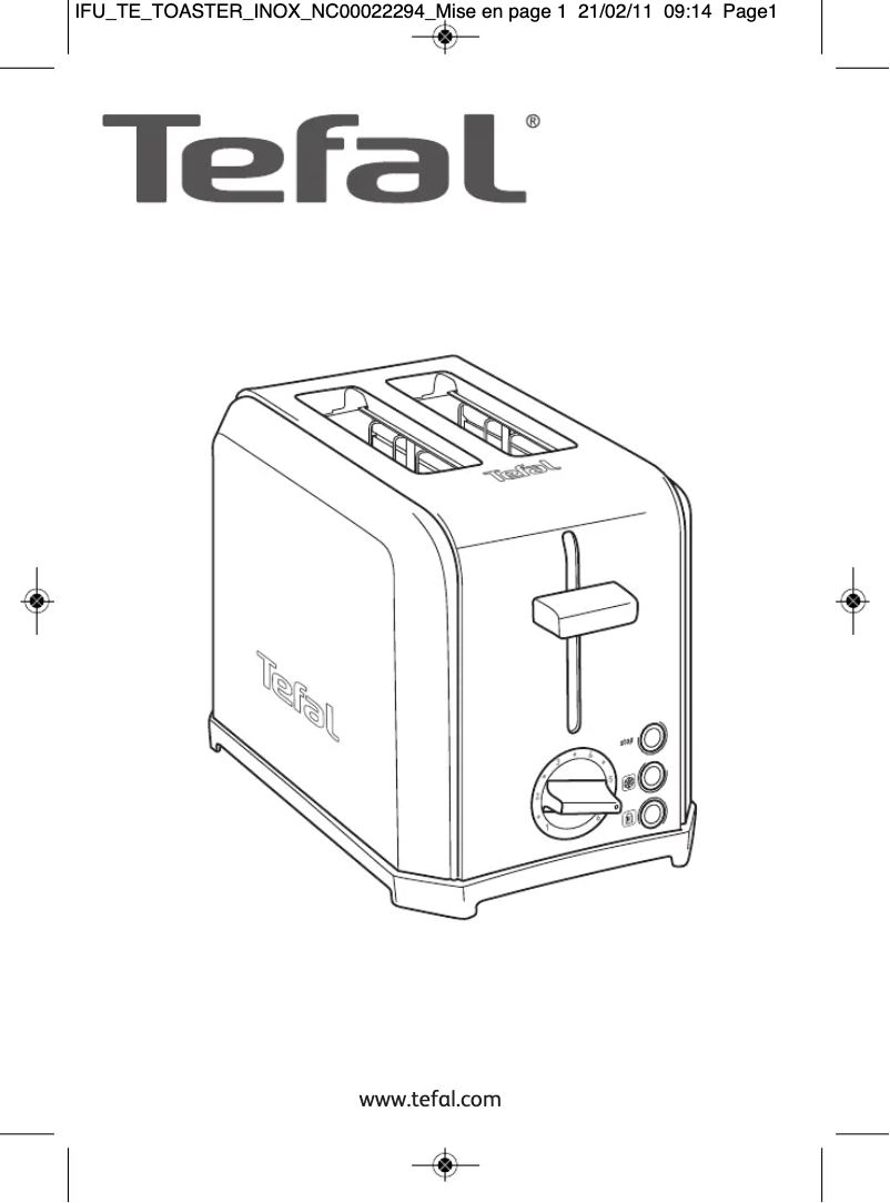 Page 1 de la notice Manuel utilisateur Tefal Performa TT5440