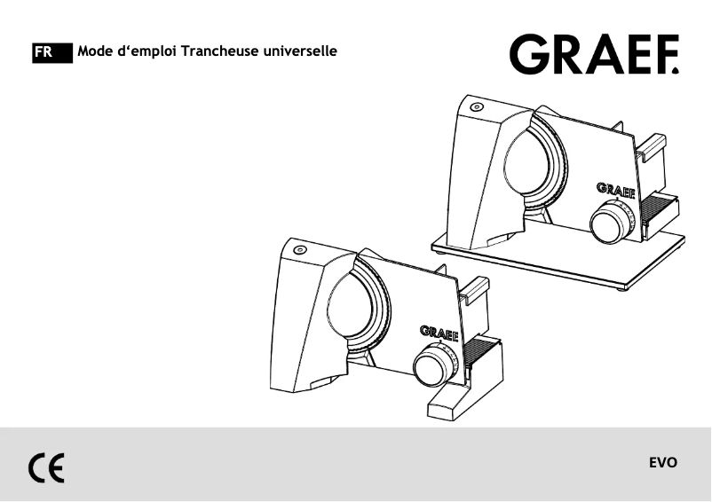 Page n°1 - Manuel utilisateur Graef EVO E 20