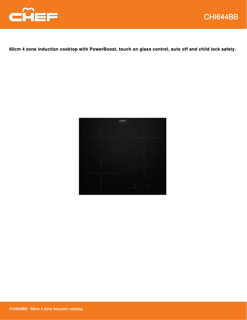 Imagen de la primera página del manual del dispositivo CHI644BB