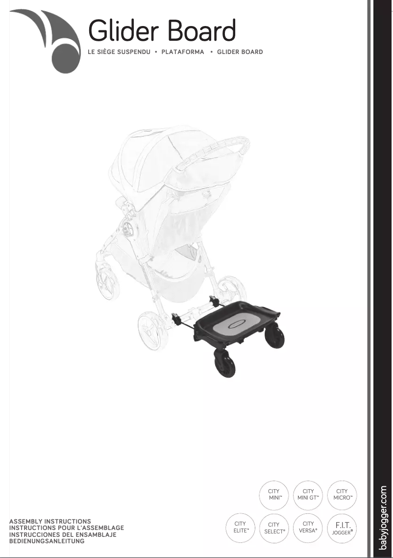 Page 1 de la notice Manuel utilisateur Baby Jogger Glider Board