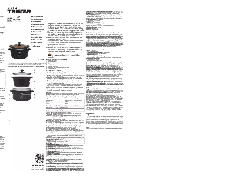 Page 1 of the manual User Manual TriStar VS-3915