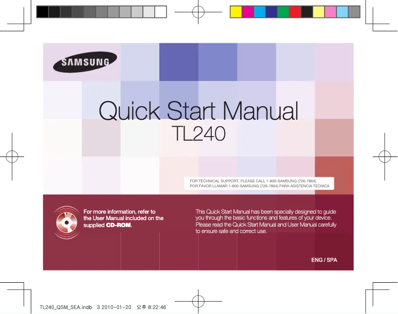 Imagen de la primera página del manual del dispositivo TL240