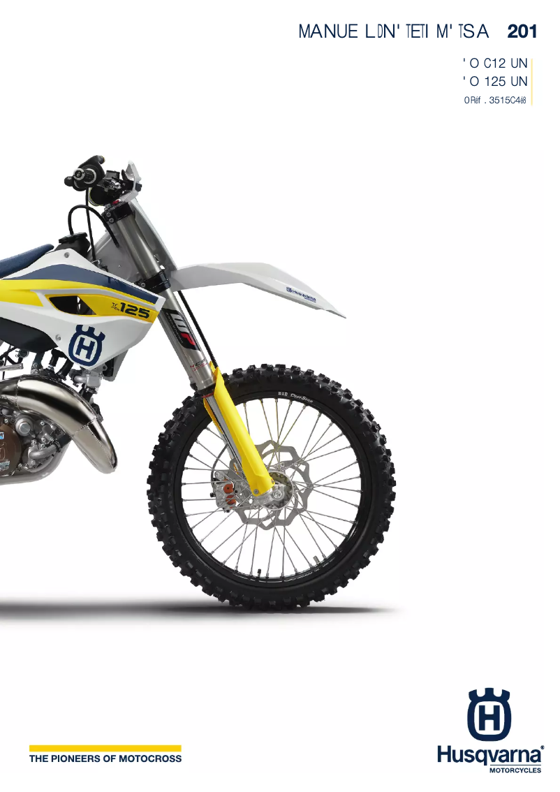 Page 1 de la notice Manuel utilisateur Husqvarna TC 250 (2015)