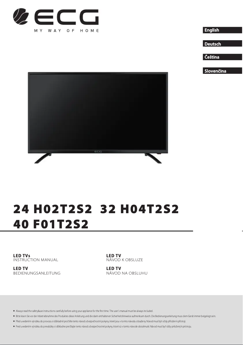 Image de la première page du manuel de l'appareil 40 F01T2S2