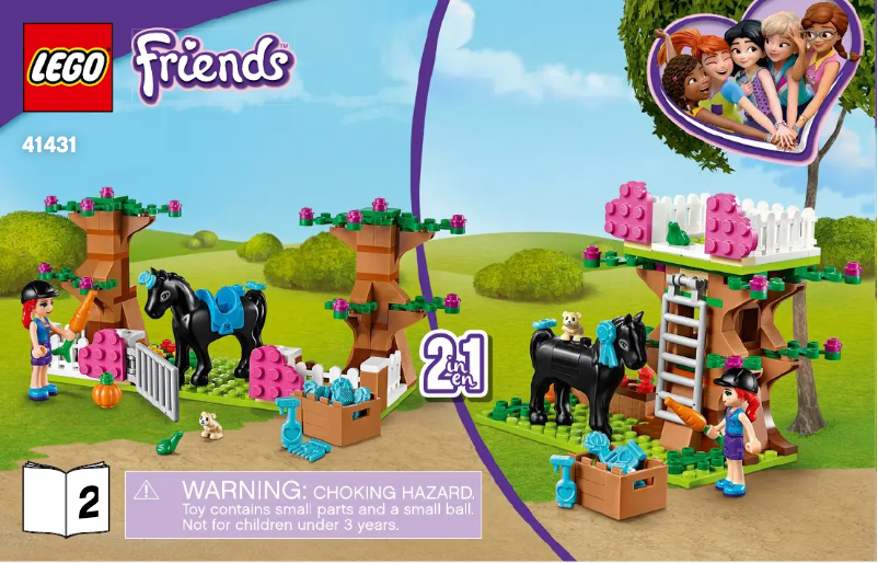 Page 1 de la notice Manuel utilisateur Lego Friends 41431