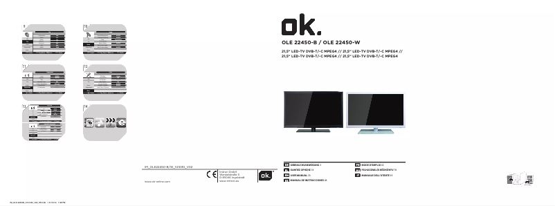 Page 1 de la notice Manuel utilisateur OK OLE 22450-W
