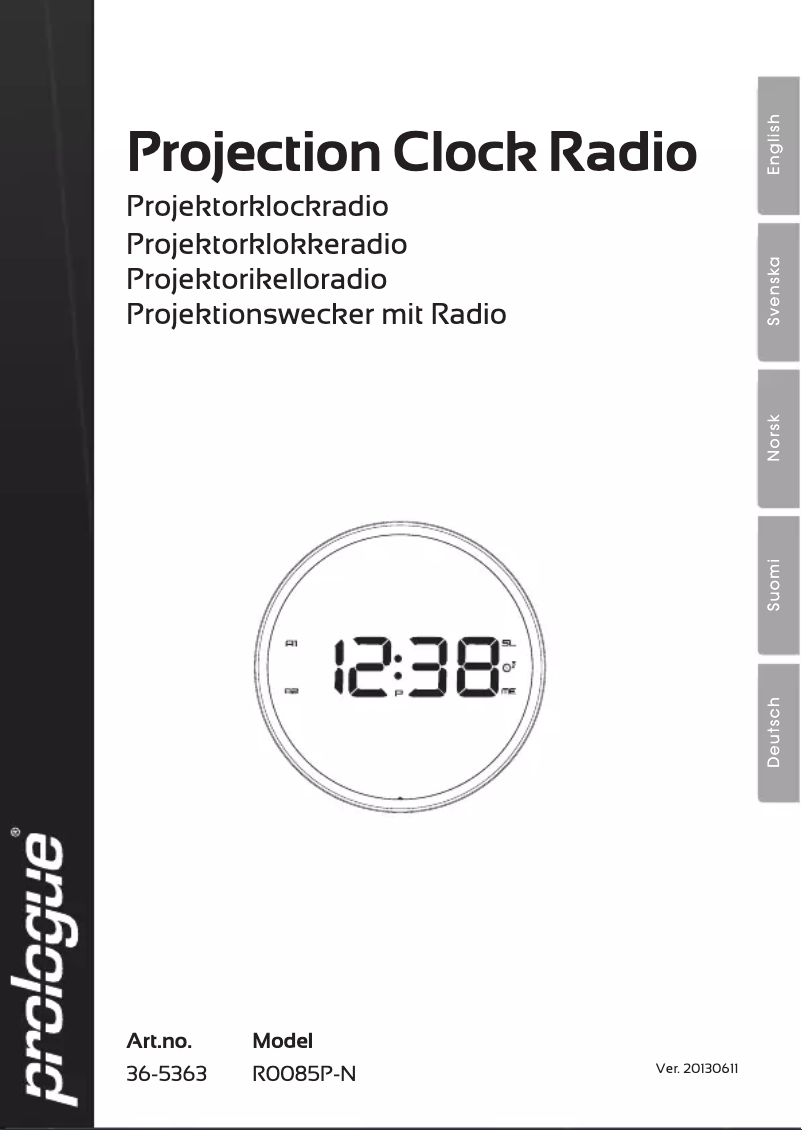 Image de la première page du manuel de l'appareil R0085P-N