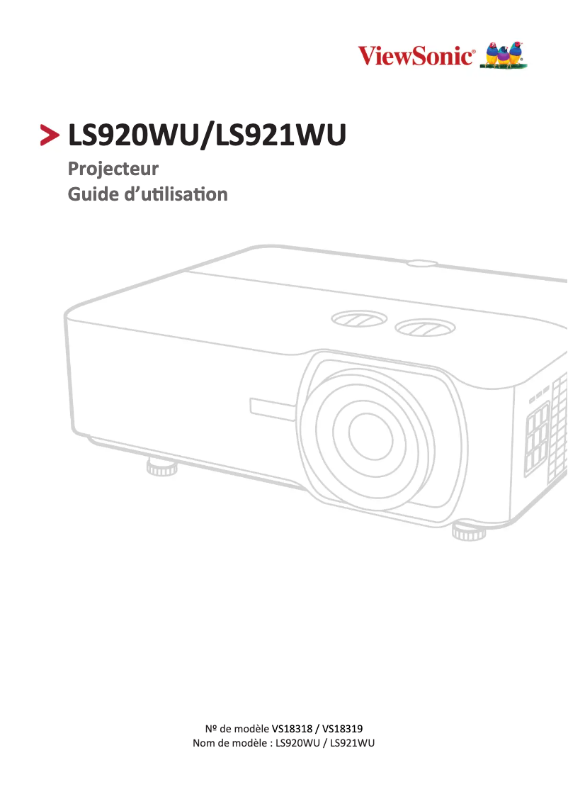 Página 1 del manual Manual de usuario Viewsonic LS920WU