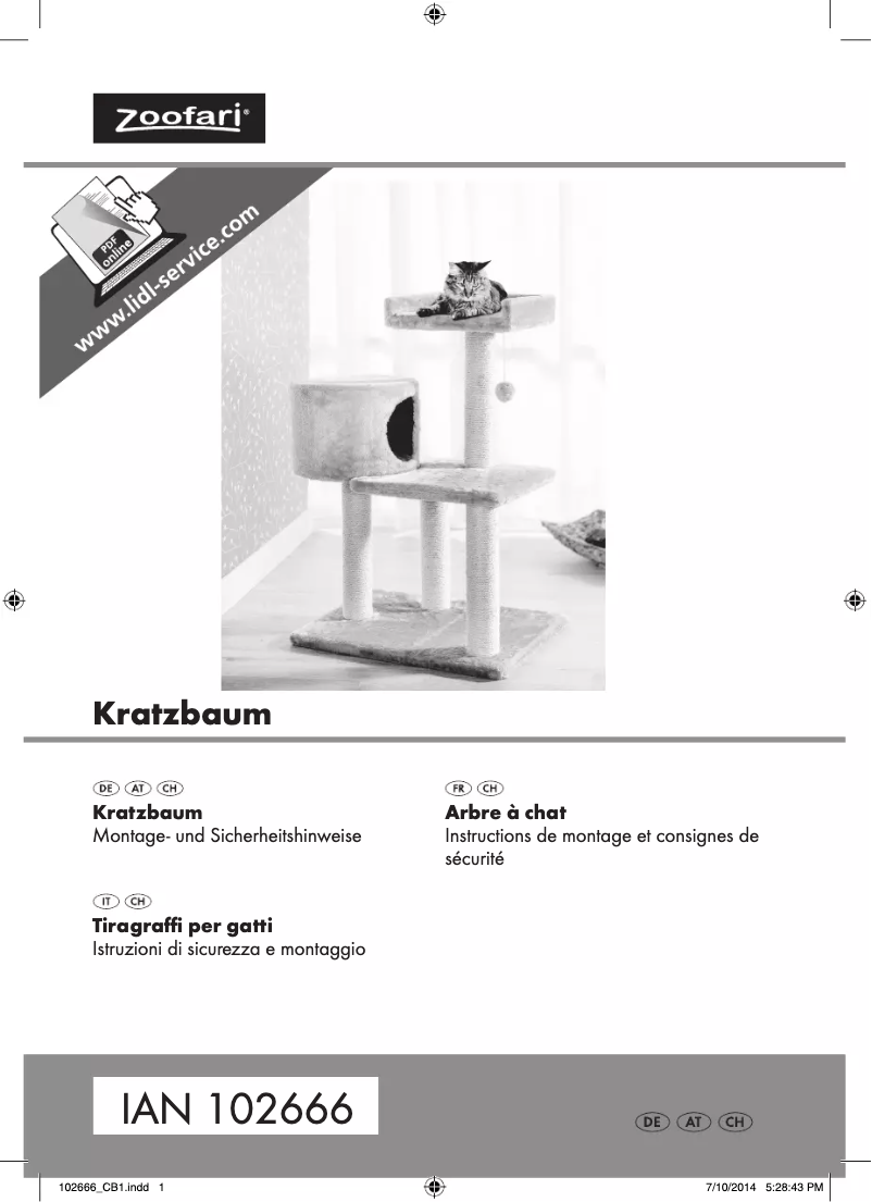 Página 1 del manual Manual de usuario Zoofari IAN 102666