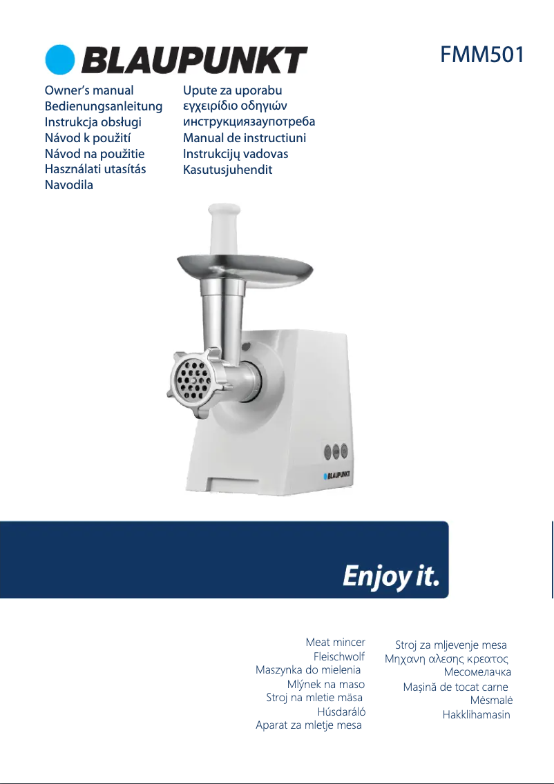 Page 1 de la notice Manuel utilisateur Blaupunkt FMM501