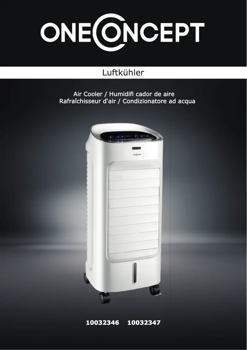 Página 1 del manual Manual de usuario OneConcept Coolster