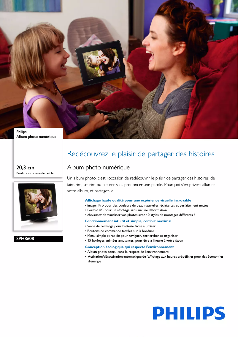 Imagen de la primera página del manual del dispositivo SPH8608