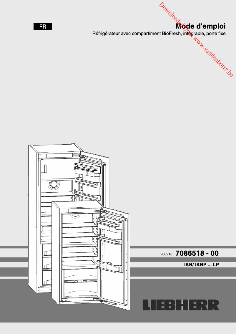 Page n°1 - Manuel utilisateur Liebherr IKB 1920