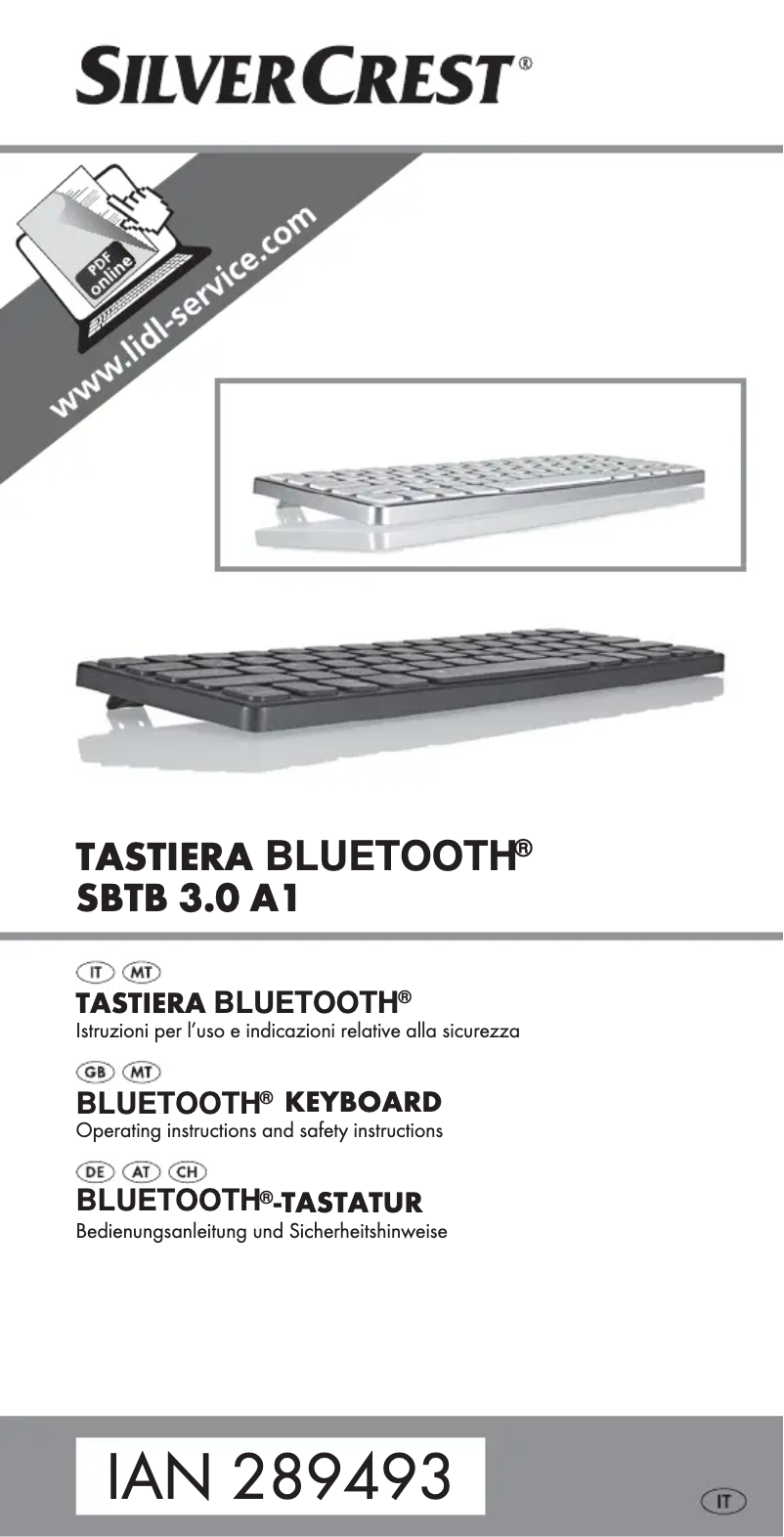 Page 1 de la notice Manuel utilisateur SilverCrest SBTB 3.0 A1